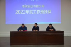 公司舉行2022年度部門(mén)工作責任狀簽訂儀式